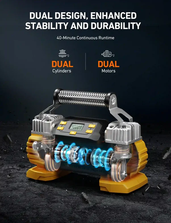 پمپ باد شارژی خودرو AstroAI مدل AIRUN L7
