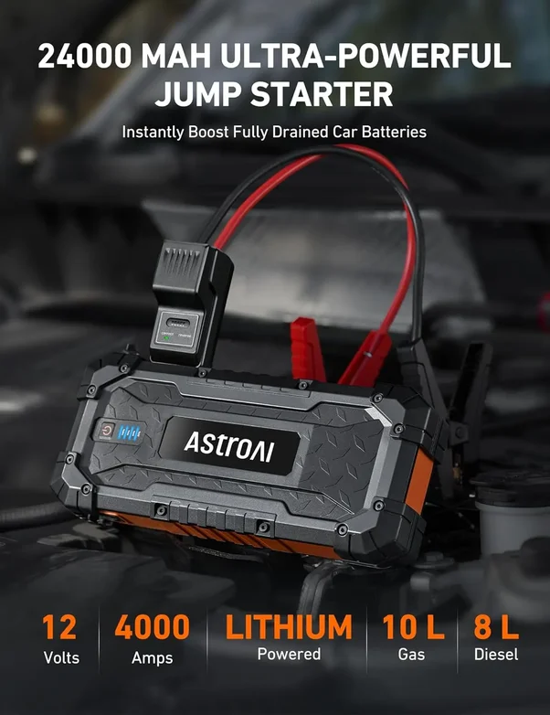 پمپ باد شارژی خودرو AstroAI مدل AIRUN L7