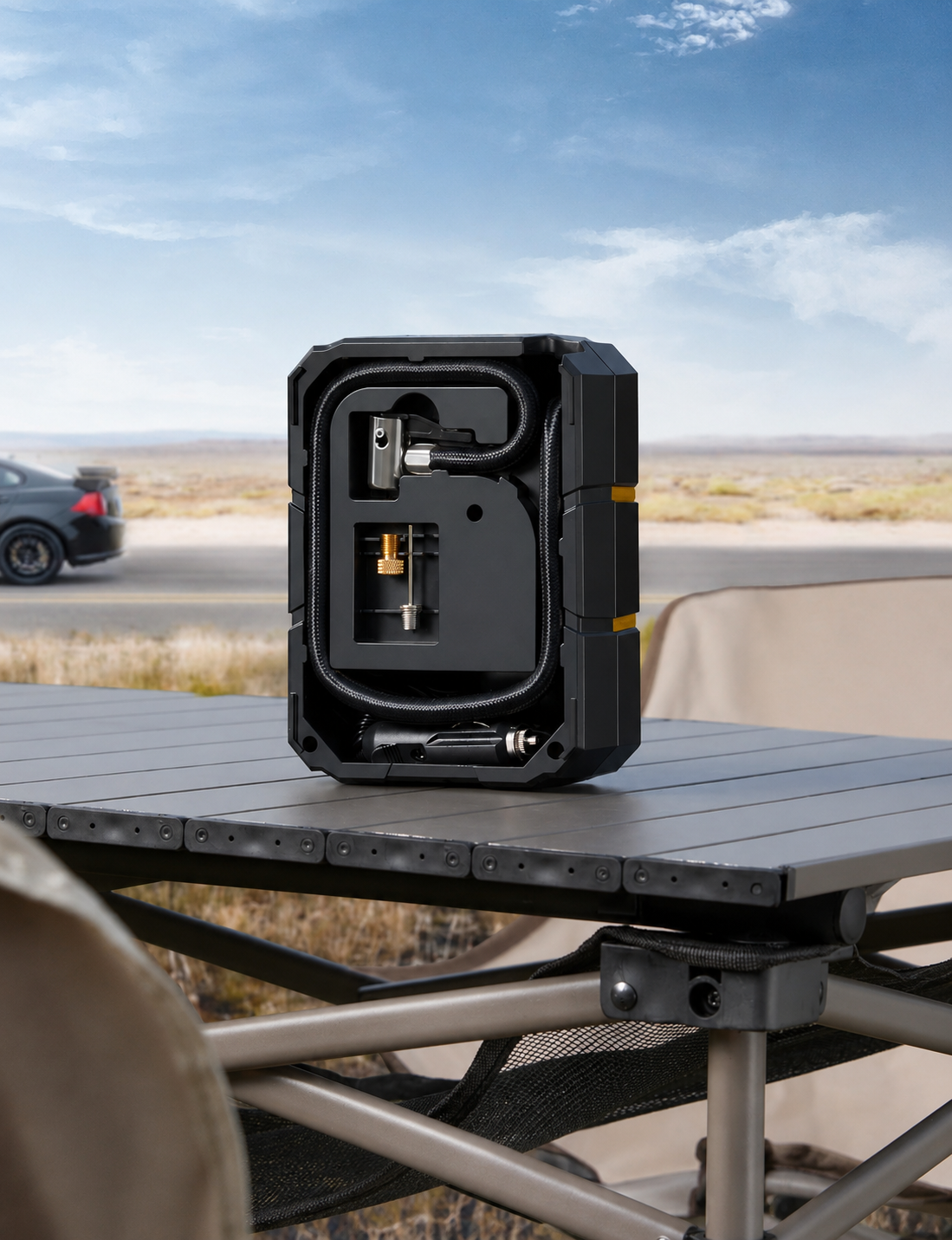 محتویات جعبه پمپ باد AstroAI AIRUN S1
